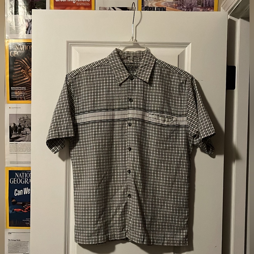 Men's Striped Button Up